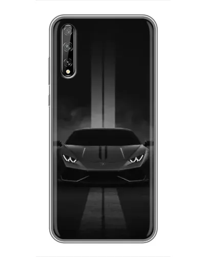Чехол для Huawei P Smart Pro с картинкой «Lamborghini симметрия дорог»