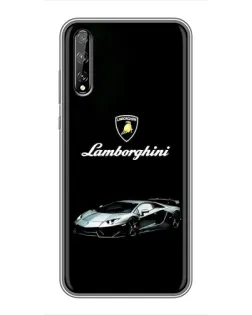 Чехол для Huawei P Smart Pro с картинкой «Логотип Lamborghini классика»