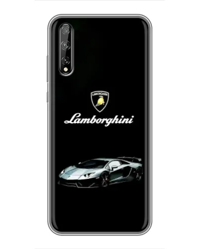 Чехол для Huawei P Smart Pro с картинкой «Логотип Lamborghini классика»
