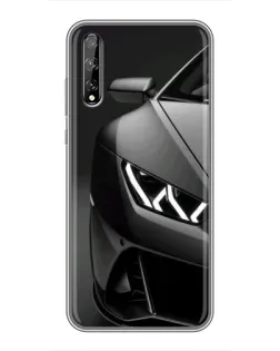 Чехол для Huawei P Smart Pro с картинкой «Lamborghini фары детализация»