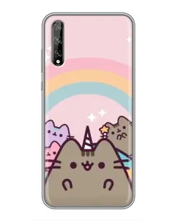 Чехол для Huawei P Smart Pro с картинкой «Единорог Pusheen»