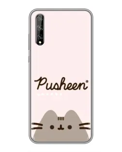 Чехол для Huawei P Smart Pro с картинкой «Pusheen логотип»