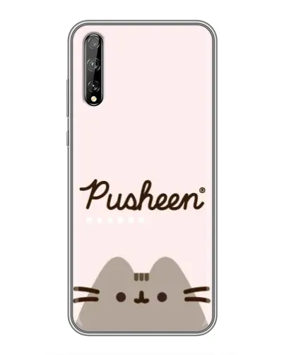 Чехол для Huawei P Smart Pro с картинкой «Pusheen логотип» Чехол для Huawei P Smart Pro с картинкой «Pusheen логотип»