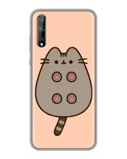 Чехол для Huawei P Smart Pro с картинкой «Пушин пузиком кверху»