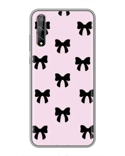 Чехол для Huawei P Smart Pro с картинкой «Черные банты Coquette» Чехол для Huawei P Smart Pro с картинкой «Черные банты Coquette»