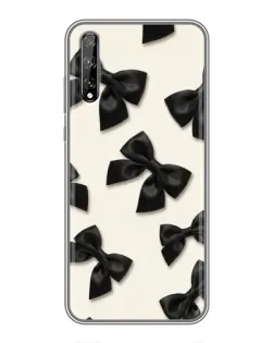 Чехол для Huawei P Smart Pro с картинкой «Черные бантики»