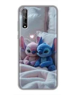 Чехол для Huawei P Smart Pro с картинкой «Плюшевые Стич Ангел»