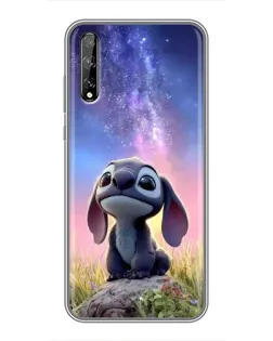 Чехол для Huawei P Smart Pro с картинкой «Стич на рассвете»