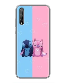 Чехол для Huawei P Smart Pro с картинкой «Stitch и Angel Love»