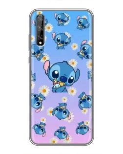 Чехол для Huawei P Smart Pro с картинкой «Паттерн со Стичем»