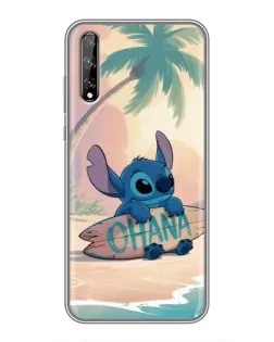 Чехол для Huawei P Smart Pro с картинкой «Стич на серфе»