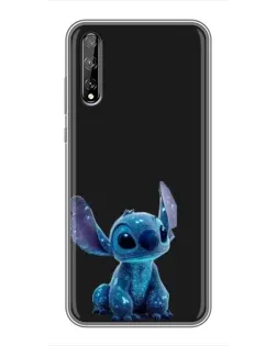 Чехол для Huawei P Smart Pro с картинкой «Стич на черном»