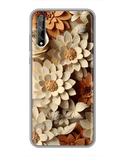 Чохол для Huawei P Smart Pro з картинкою «Бежевий флористичний декор» Чохол для Huawei P Smart Pro з картинкою «Бежевий флористичний декор»