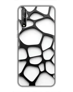 Чохол для Huawei P Smart Pro з картинкою «Біла об'ємна сітка» Чохол для Huawei P Smart Pro з картинкою «Біла об'ємна сітка»