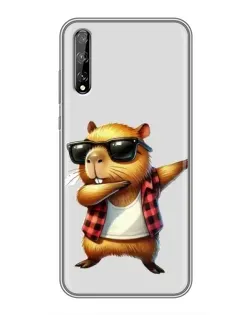 Чохол для Huawei P Smart Pro з картинкою «Капібара репер даб»