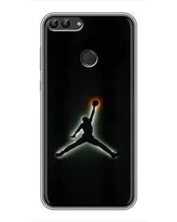 Чохол для Huawei P Smart (Enjoy 7s, FIG-LA1) з картинкою «Jordan Gradient Logo»