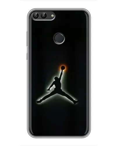 Чехол для Huawei P Smart (Enjoy 7s, FIG-LA1) с картинкой «Jordan Gradient Logo»