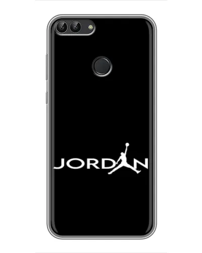 Чехол для Huawei P Smart (Enjoy 7s, FIG-LA1) с картинкой «Jordan White Logo»