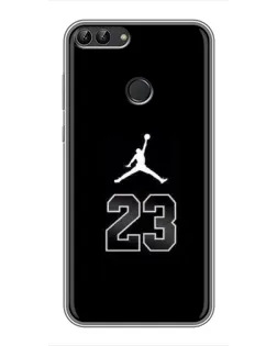 Чехол для Huawei P Smart (Enjoy 7s, FIG-LA1) с картинкой «Jordan Flight 23»