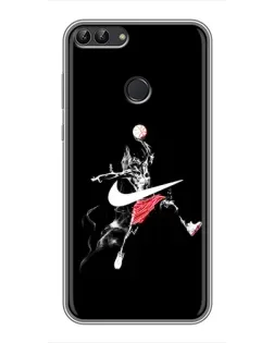 Чехол для Huawei P Smart (Enjoy 7s, FIG-LA1) с картинкой «Jordan Jumpman»