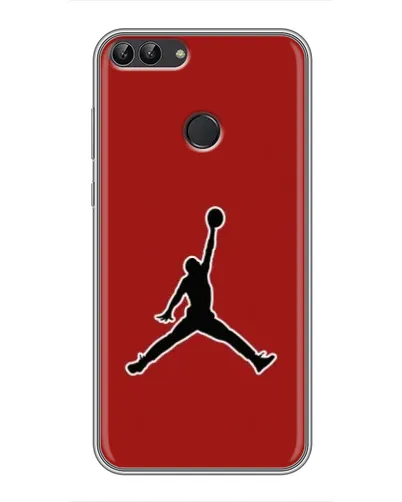 Чехол для Huawei P Smart (Enjoy 7s, FIG-LA1) с картинкой «Jordan Red Back»