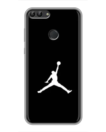 Чехол для Huawei P Smart (Enjoy 7s, FIG-LA1) с картинкой «Jordan Silhouette»