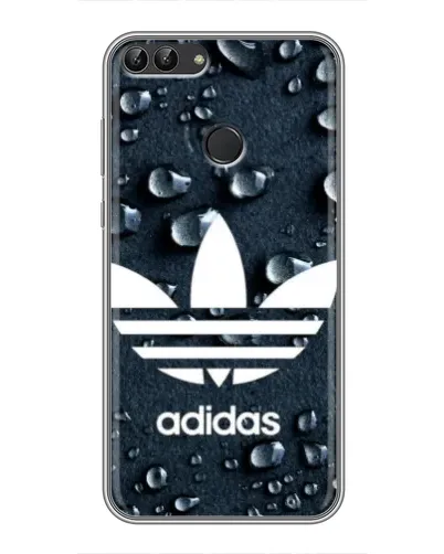 Чехол для Huawei P Smart (Enjoy 7s, FIG-LA1) с картинкой «Adidas Trefoil Blue»