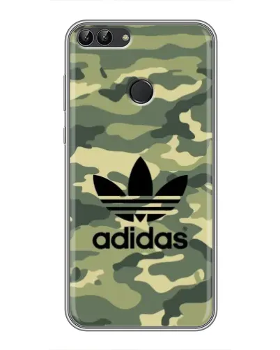 Чехол для Huawei P Smart (Enjoy 7s, FIG-LA1) с картинкой «Милитари стиль Adidas»