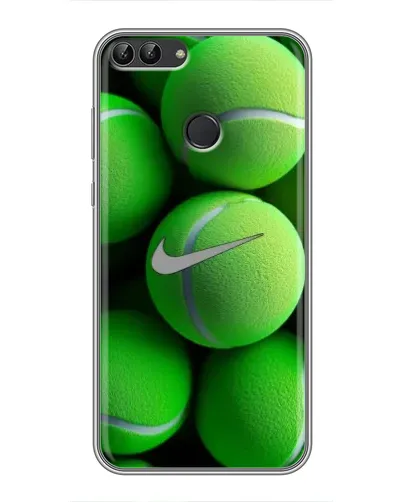 Чехол для Huawei P Smart (Enjoy 7s, FIG-LA1) с картинкой «Теннисные мячи Найк»