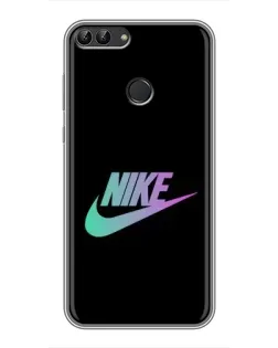 Чехол для Huawei P Smart (Enjoy 7s, FIG-LA1) с картинкой «Nike — городская ночь»