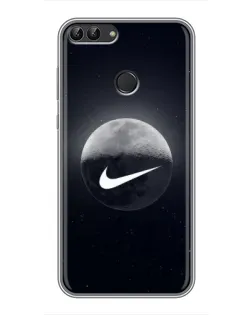 Чехол для Huawei P Smart (Enjoy 7s, FIG-LA1) с картинкой «Nike в стиле граффити»