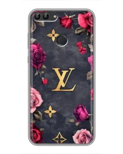 Чохол для Huawei P Smart (Enjoy 7s, FIG-LA1) з картинкою «Квітковий Louis Vuitton»