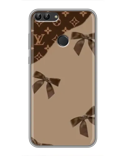 Чехол для Huawei P Smart (Enjoy 7s, FIG-LA1) с картинкой «LV — кофейный атлас»