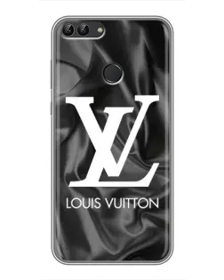 Чехол для Huawei P Smart (Enjoy 7s, FIG-LA1) с картинкой «Шелковый Louis Vuitton»