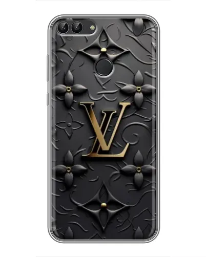 Чехол для Huawei P Smart (Enjoy 7s, FIG-LA1) с картинкой «Кожаная текстура LV»