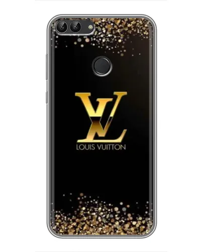 Чехол для Huawei P Smart (Enjoy 7s, FIG-LA1) с картинкой «LV — золотые искры»