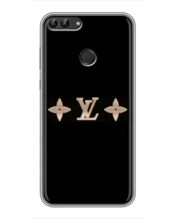 Чехол для Huawei P Smart (Enjoy 7s, FIG-LA1) с картинкой «Louis Vuitton — минимализм»