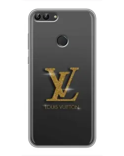 Чехол для Huawei P Smart (Enjoy 7s, FIG-LA1) с картинкой «Градиент Louis Vuitton»