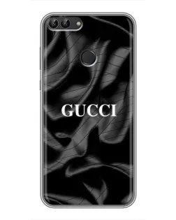 Чохол для Huawei P Smart (Enjoy 7s, FIG-LA1) з картинкою «Gucci — шовкові хвилі»