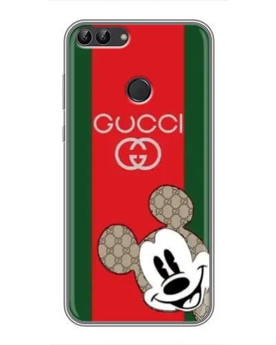 Чехол для Huawei P Smart (Enjoy 7s, FIG-LA1) с картинкой «Gucci — полосы и Микки» Чехол для Huawei P Smart (Enjoy 7s, FIG-LA1) с картинкой «Gucci — полосы и Микки»