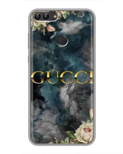 Чехол для Huawei P Smart (Enjoy 7s, FIG-LA1) с картинкой «Абстрактные цветы Gucci» Чехол для Huawei P Smart (Enjoy 7s, FIG-LA1) с картинкой «Абстрактные цветы Gucci»