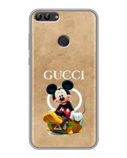 Чехол для Huawei P Smart (Enjoy 7s, FIG-LA1) с картинкой «Микки Маус Gucci — крафт» Чехол для Huawei P Smart (Enjoy 7s, FIG-LA1) с картинкой «Микки Маус Gucci — крафт»