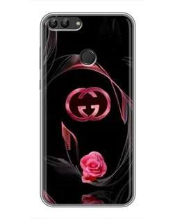 Чехол для Huawei P Smart (Enjoy 7s, FIG-LA1) с картинкой «Gucci — неоновая роза» Чехол для Huawei P Smart (Enjoy 7s, FIG-LA1) с картинкой «Gucci — неоновая роза»