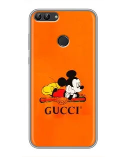 Чехол для Huawei P Smart (Enjoy 7s, FIG-LA1) с картинкой «Микки Маус Gucci — оранж» Чехол для Huawei P Smart (Enjoy 7s, FIG-LA1) с картинкой «Микки Маус Gucci — оранж»