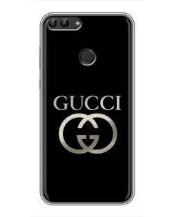 Чехол для Huawei P Smart (Enjoy 7s, FIG-LA1) с картинкой «Gucci — золото на черном» Чехол для Huawei P Smart (Enjoy 7s, FIG-LA1) с картинкой «Gucci — золото на черном»