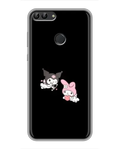 Чехол для Huawei P Smart (Enjoy 7s, FIG-LA1) с картинкой «My Melody и Kuromi»