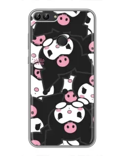 Чехол для Huawei P Smart (Enjoy 7s, FIG-LA1) с картинкой «Паттерн голов Куроми»