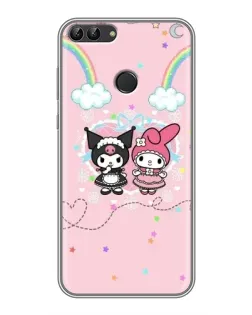 Чехол для Huawei P Smart (Enjoy 7s, FIG-LA1) с картинкой «My Melody и Kuromi»