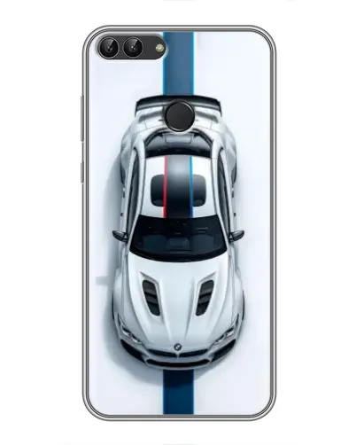 Чехол для Huawei P Smart (Enjoy 7s, FIG-LA1) с картинкой «Вид сверху — BMW M»