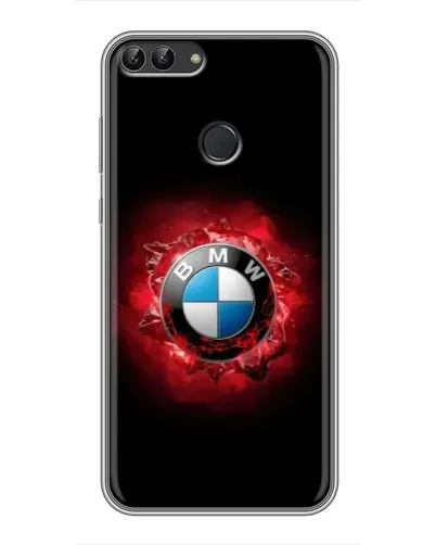 Чехол для Huawei P Smart (Enjoy 7s, FIG-LA1) с картинкой «Логотип BMW — вспышка»